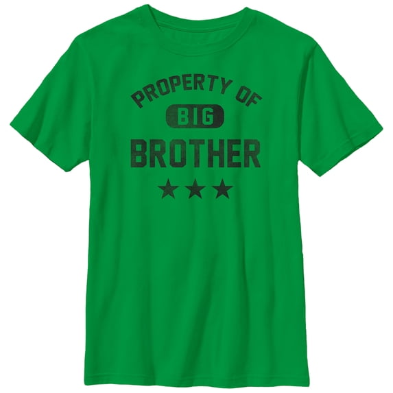 Boy's Lost Gods Property of Big Brother Graphic Tee Kelly Green Medium