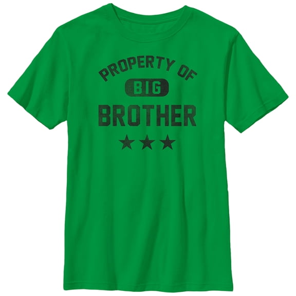 Boy's Lost Gods Property of Big Brother Graphic Tee Kelly Green Medium