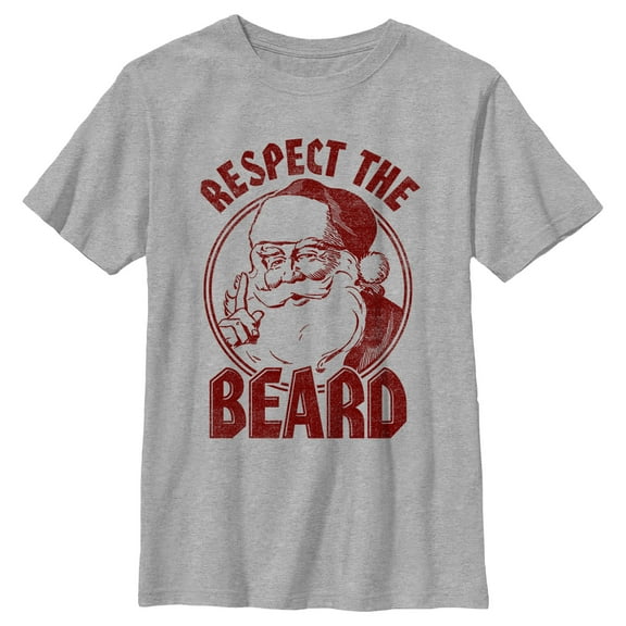 Boy's Lost Gods Respect The Beard Graphic Tee Athletic Heather X Large