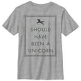 thumbnail image 1 of Boy's Lost Gods Should Have Been a Unicorn  Graphic Tee Athletic Heather Medium, 1 of 4