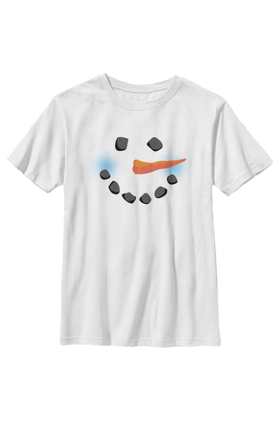 Boy's Lost Gods Snowman Face Graphic Tee White X Large