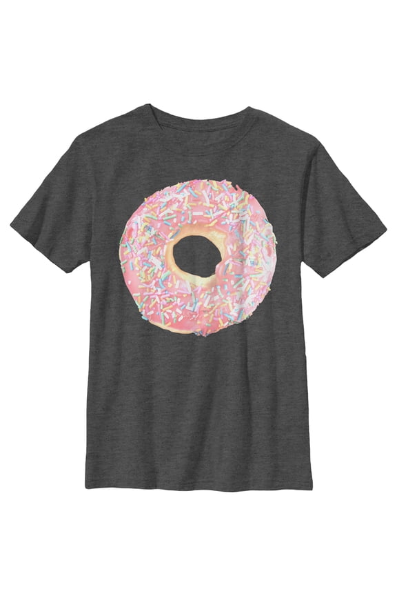 Boy's Lost Gods Sprinkle Doughnut  Graphic Tee Charcoal Heather Medium