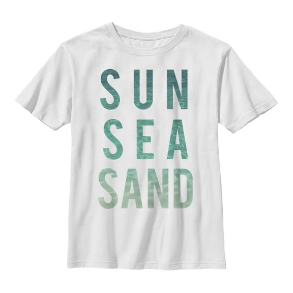 Boy's Lost Gods Sun Sea  Graphic Tee White Medium