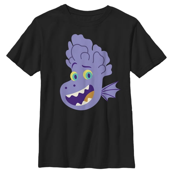 Boy's Luca Alberto Smile Graphic Tee Black Medium