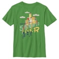 thumbnail image 1 of Boy's Luca Best Summer Ever Graphic Tee Kelly Green Large, 1 of 4