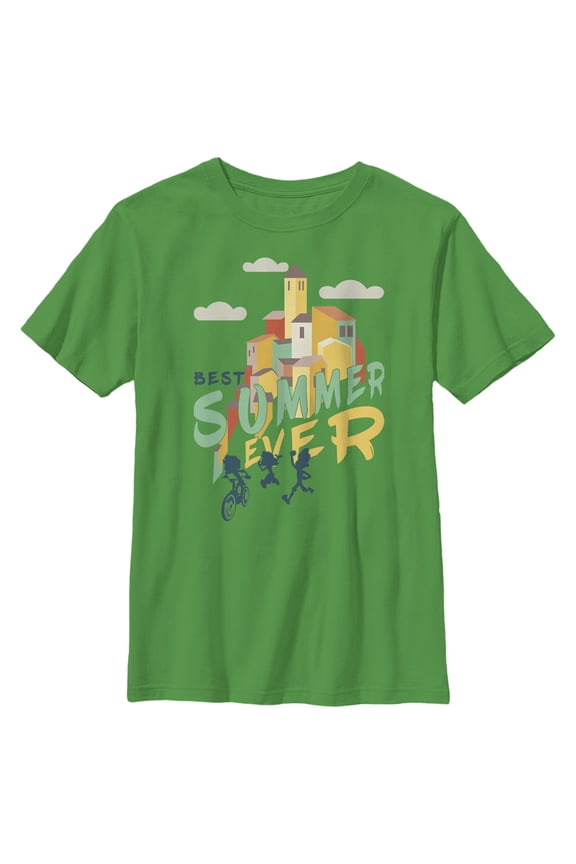 Boy's Luca Best Summer Ever Graphic Tee Kelly Green Large