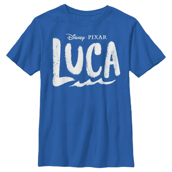 Boy's Luca Logo Graphic Tee Royal Blue X Small