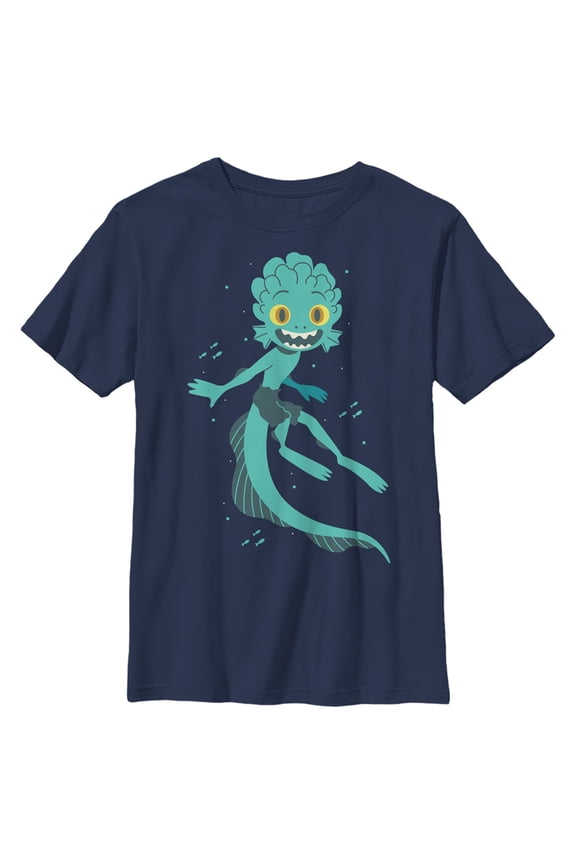 Boy's Luca Under the Sea Graphic Tee Navy Blue X Small