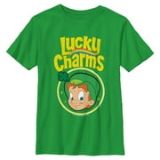 Boys Lucky Charms St. Patricks Day Leprechaun Logo Graphic T-Shirt