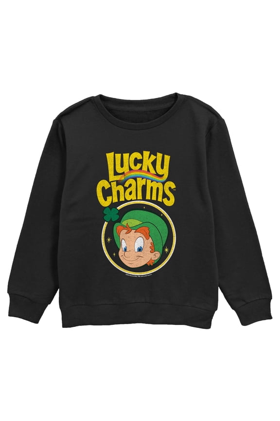 Boy's Lucky Charms St. Patrick's Day Leprechaun Logo Sweatshirt
