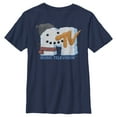 thumbnail image 1 of Boy's MTV Christmas Logo Snowman Graphic Tee Navy Blue Large, 1 of 3