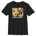thumbnail image 1 of Boy's MTV Pepperoni Pizza Logo  Graphic Tee Black Medium, 1 of 4