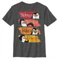 thumbnail image 1 of Boy's Madagascar Penguin Panels  Graphic Tee Charcoal Heather Large, 1 of 4