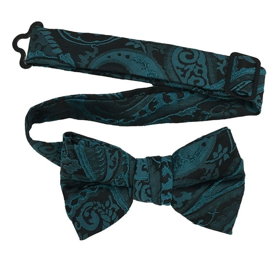 Boy’s Majestic Oasis Formal Satin Pre-Tied Bow Tie in a Variety of Colors by Spencer J’s Signature Satin Collection