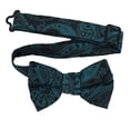 thumbnail image 1 of Boy’s Majestic Oasis Formal Satin Pre-Tied Bow Tie by Spencer J’s Signature Satin Collection, 1 of 4