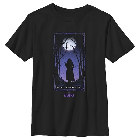 Boy's Marvel: Agatha All Along Harkness Card Graphic T-Shirt