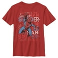 thumbnail image 1 of Boy's Marvel Amazing Spider-Man Jump  Graphic Tee Red X Small, 1 of 4