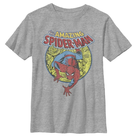 Boy's Marvel Amazing Spider-Man Responsibility  Graphic Tee Athletic Heather Large