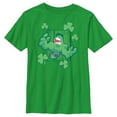 thumbnail image 1 of Boy's Marvel Animated Shamrock Hulk  Graphic Tee Kelly Green Large, 1 of 4