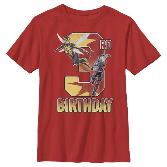 Boy's Marvel Ant-Man & Wasp 3rd Birthday  Graphic T-Shirt