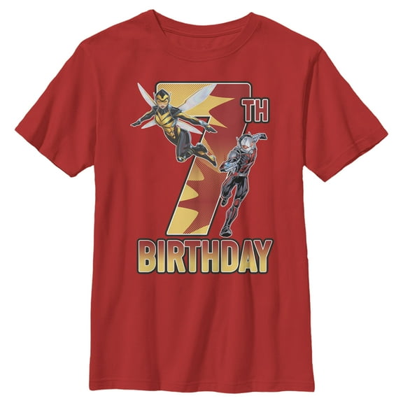 Boy's Marvel Ant-Man & Wasp 7th Birthday  Graphic T-Shirt