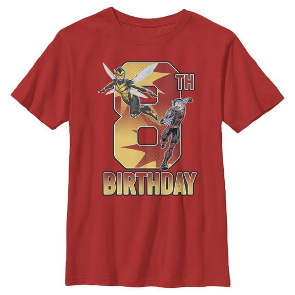 Boy's Marvel Ant-Man & Wasp 8th Birthday  Graphic T-Shirt
