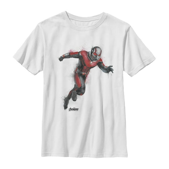 Boy's Marvel Avengers: Endgame Ant-Man Spray Paint  Graphic Tee White Medium
