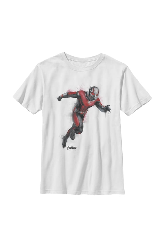 Boy's Marvel Avengers: Endgame Ant-Man Spray Paint Graphic Tee White X Small