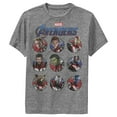thumbnail image 1 of Boy's Marvel Avengers: Endgame Hero Circles  Performance Graphic Tee Charcoal Heather Small, 1 of 4