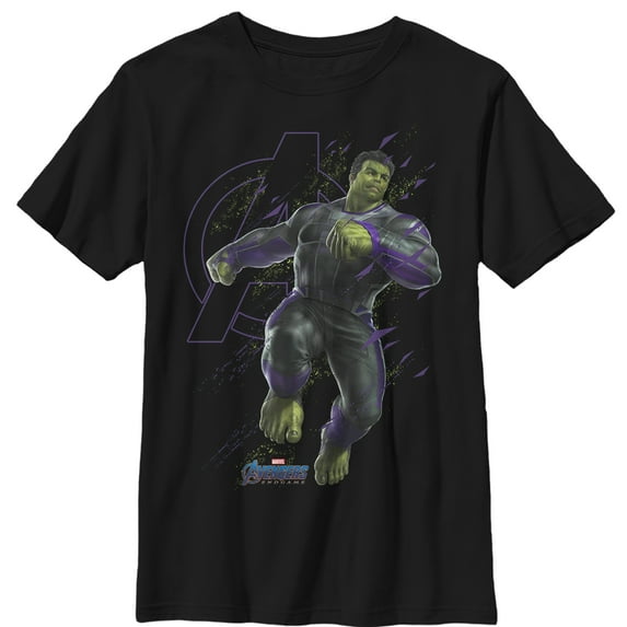 Boy's Marvel Avengers: Endgame Hulk Ready Graphic Tee Black Small