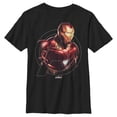 thumbnail image 1 of Boy's Marvel Avengers: Endgame Iron Man Portrait Graphic Tee Black X Small, 1 of 4