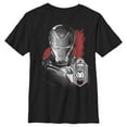 thumbnail image 1 of Boy's Marvel Avengers: Endgame Metallic Iron Man  Graphic Tee Black Small, 1 of 5