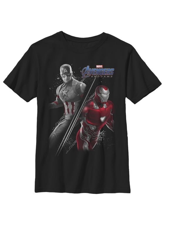 Boy's Marvel Avengers: Endgame Original Duo Graphic Tee Black Large