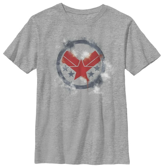 Boy's Marvel Avengers: Endgame Smudged War Machine  Graphic Tee Athletic Heather X Large