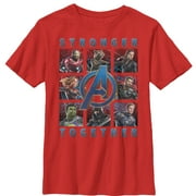 Boy's Marvel Avengers: Endgame Stronger Together Graphic Tee Red X Small