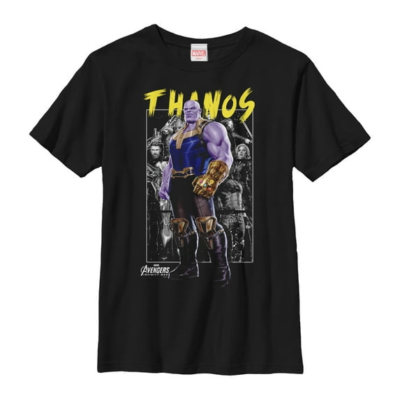 Boy's Marvel Avengers: Infinity War Mad Titan Graphic Tee Black X Large