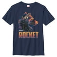 thumbnail image 1 of Boy's Marvel Avengers: Infinity War Rocket Raccoon Portrait Graphic Tee Navy Blue Small, 1 of 4