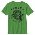 thumbnail image 1 of Boy's Marvel Avengers St. Patrick's Day Luck has Nothing to Do With It Graphic Tee Kelly Green Medium, 1 of 4