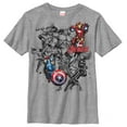 thumbnail image 1 of Boy's Marvel Avengers in Color  Graphic Tee Athletic Heather Small, 1 of 4