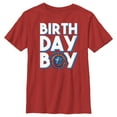 thumbnail image 1 of Boy's Marvel Birthday Boy Cap Shield  Graphic Tee Red Medium, 1 of 4