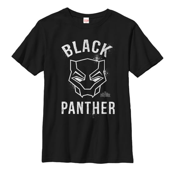 Boy's Marvel Black Panther 2018 Classic Graphic Tee Black X Small