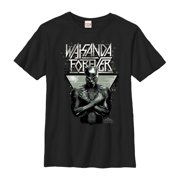 Boy's Marvel Black Panther 2018 Wakanda Salute Graphic Tee Black Medium