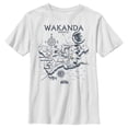 thumbnail image 1 of Boy's Marvel Black Panther Map of Wakanda Graphic Tee White Large, 1 of 4