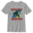thumbnail image 1 of Boy's Marvel Black Panther Retro Battle Graphic Tee Athletic Heather Small, 1 of 5