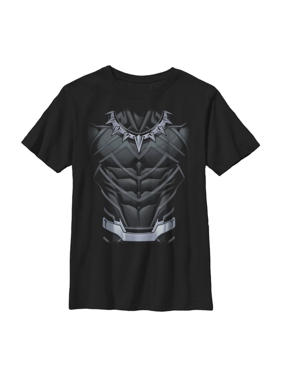 Boy's Marvel Black Panther Suit Graphic Tee Black Medium
