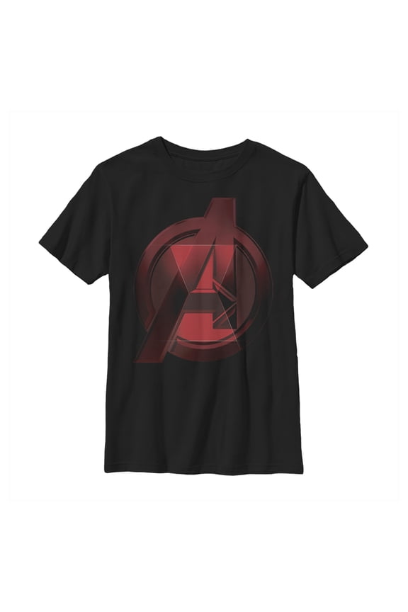 Boy's Marvel Black Widow Avenger Symbol Graphic Tee Black Large