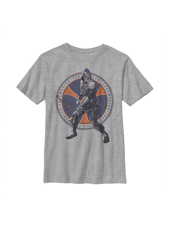 Boy's Marvel Black Widow Taskmaster Arrow Graphic Tee Athletic Heather X Large