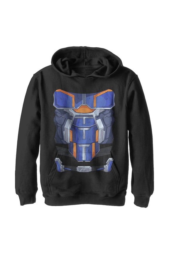 Boy's Marvel Black Widow Taskmaster Costume  Pull Over Hoodie Black X Large