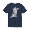 thumbnail image 1 of Boy's Marvel Black Widow Yelena Grunge  Graphic Tee Navy Blue Small, 1 of 3