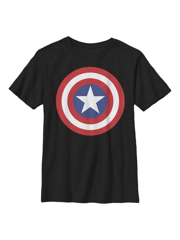 Boy's Marvel Captain America Bold Shield Graphic T-Shirt